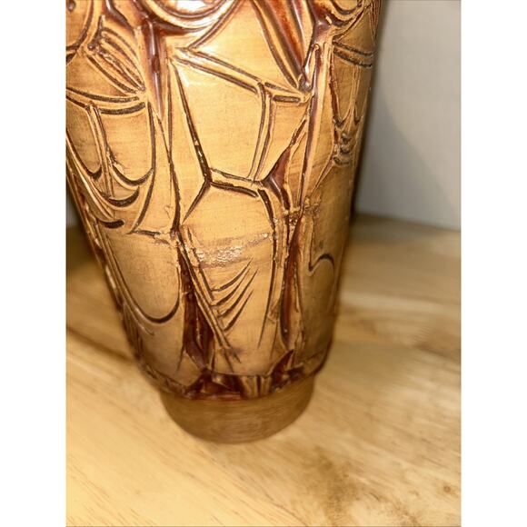 MCM Fratelli Fanciullacci Italian Ceramic Pottery Carved Female Form 13.25” Vase - Picture 10 of 16